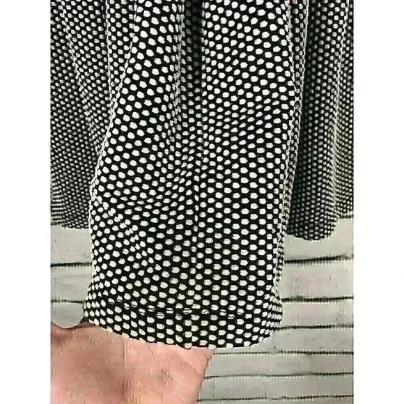 Opening Cermony Womens Size S White/Black Short Sleeve Dress Knee Length - Picture 5 of 5